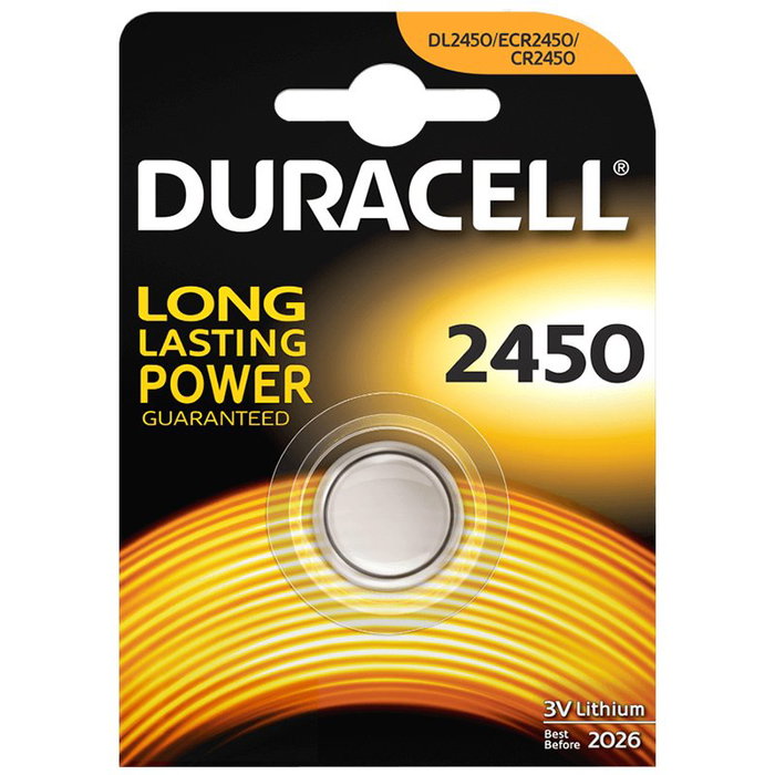 Duracell CR2450 Pila de Botón de Litio 3V Duracell CR2450 Pila de Botón de Litio 3V